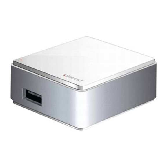 i.Sound USB Wall Charger Pro - Power adapter - 2.1 A (USB) - on cable: Micro-USB, mini-USB - white
