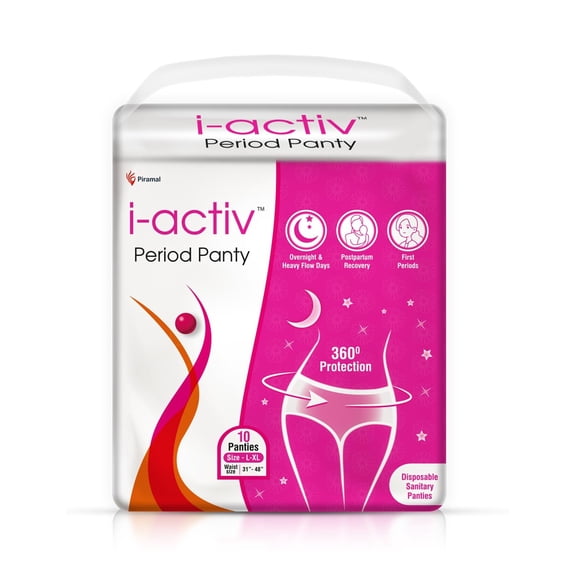 Generic Girls and Women Period Panties Disposable Heavy Flow L-XL 10 Pack