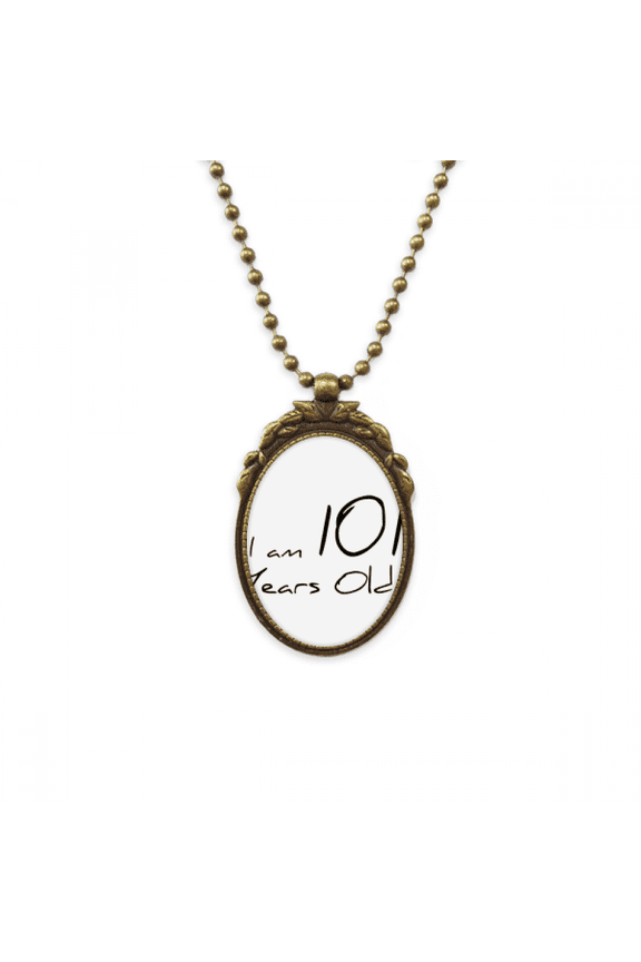 i am 101 years old age elderly antique necklace vintage bead pendant keychain