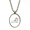 thumbnail image 1 of i am 21 years old age young necklace vintage chain bead pendant jewelry collection, 1 of 3