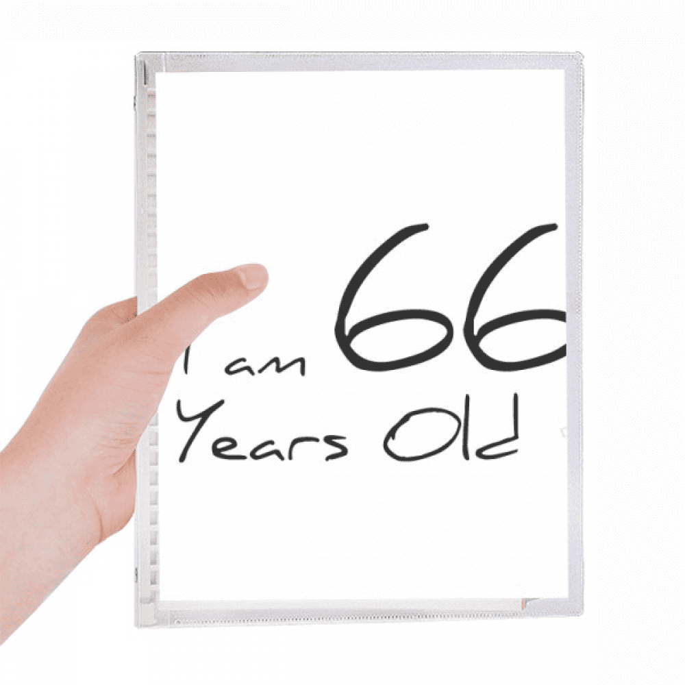i am 66 years old age elderly notebook loose diary refillable journal statiry