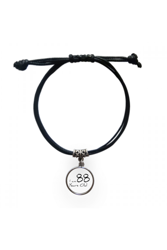 i am 88 years old age elderly bracelet leather wristband black jewelry