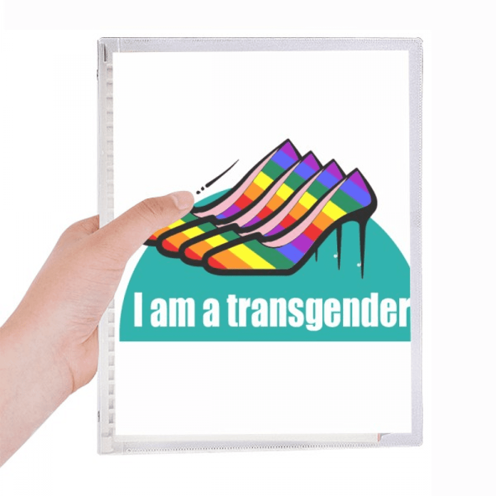i am a bisexual lgbt rainbow notebook loose diary refillable journal statiry