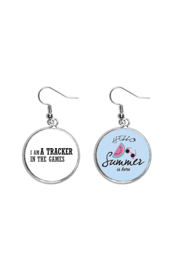 i am a tracker in the games earring drop summer watermelon earring wear
