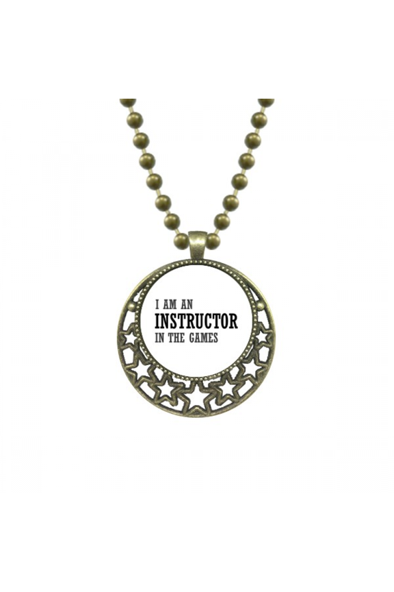 i am an instructor in the games pendant star necklmoon chain jewelry