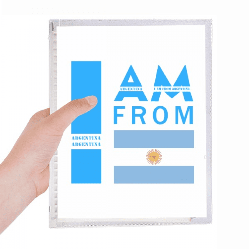 i am from argentina notebook loose diary refillable journal statiry