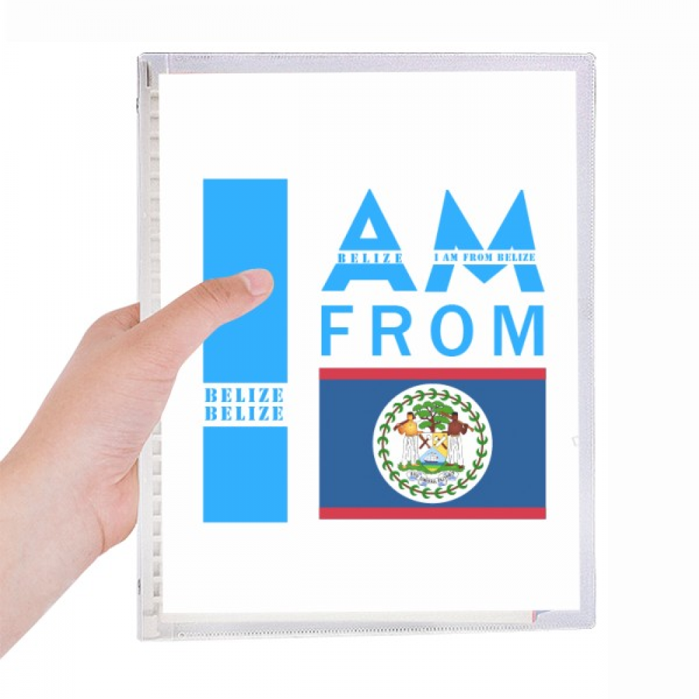i am from belize notebook loose diary refillable journal statiry