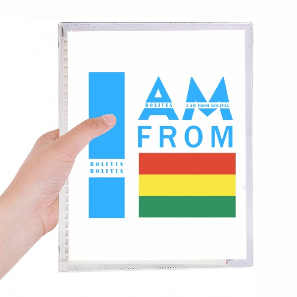 i am from bolivia notebook loose diary refillable journal statiry
