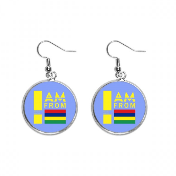 i am from mauritius ear dangle silver drop ear jewelry woman