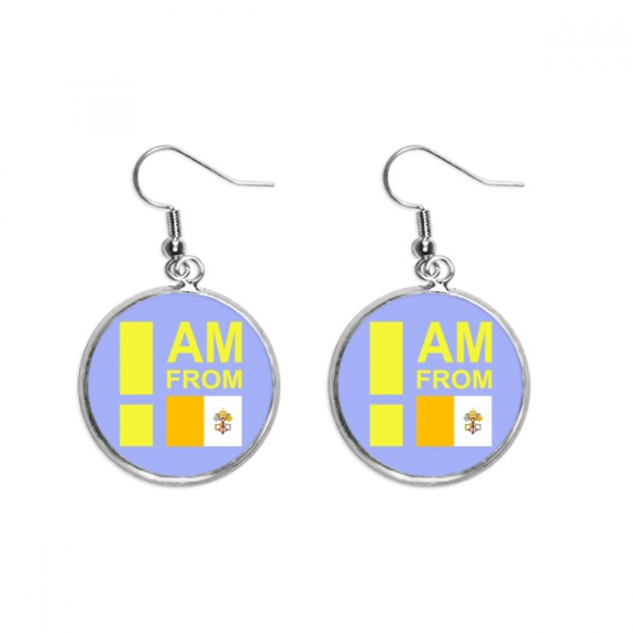 i am from vatican city ear dangle silver drop ear jewelry woman