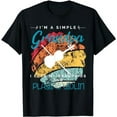 thumbnail image 1 of i am simple grandpa i love my grandkids and violin T-Shirt, 1 of 5