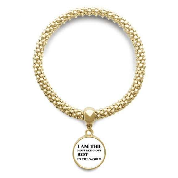 i am the religious boy en bracelet round pendant jewelry chain