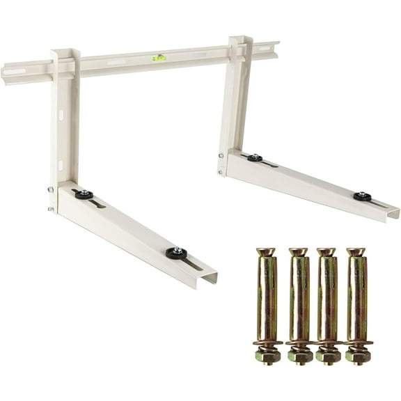 i-cool Sturdy Steel Solid Epoxy Heavy Duty, Foldable Wall Mounting Bracket Silver