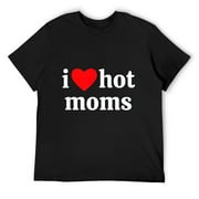 i heart hot moms T-Shirt Black S