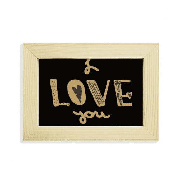 i love you quote handwrite desktop decorate photo frame picture art painting 5x7 inch