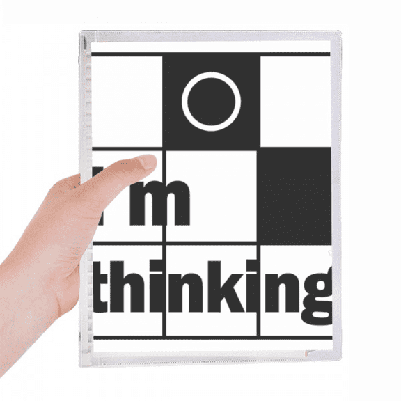 i'm thinking quote notebook loose diary refillable journal statiry