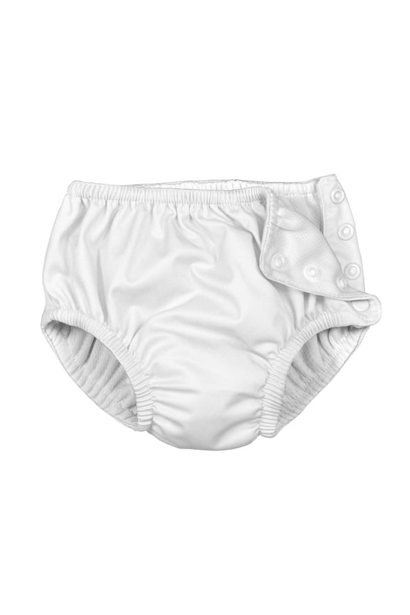 Baby-Boys Snap Reusable Swim Diaper White 48 Month