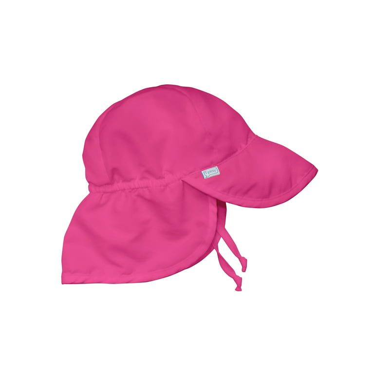 i play. Baby Flap Sun Protection Swim Hat Months Hot Pink