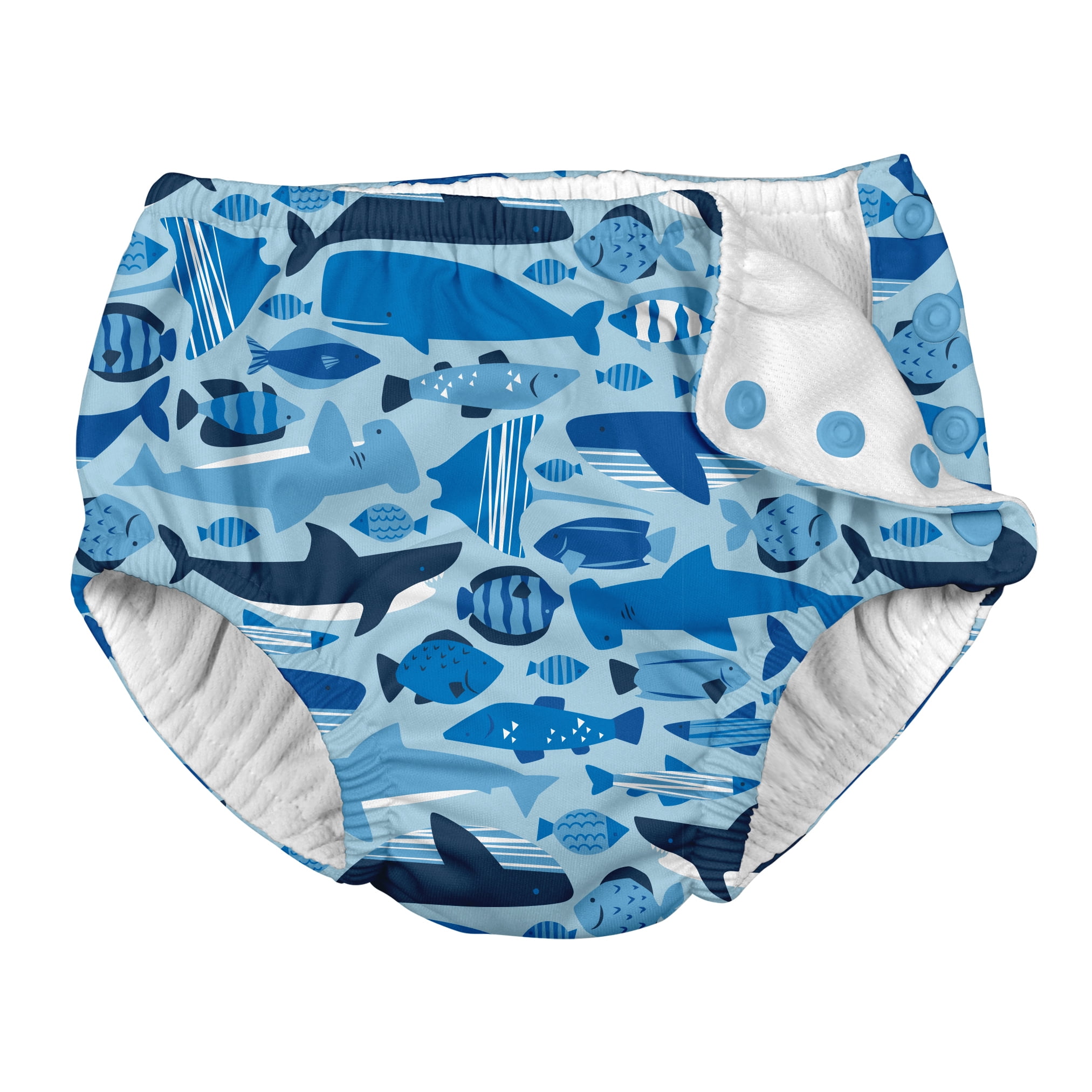 i play. Baby and Toddler Boys Snap Reusable Absorbent Swim Diaper