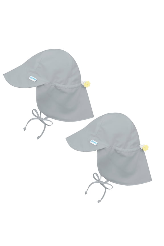 i play Baby and Toddler Flap Sun Protection Hat-Grey - 2 Pack