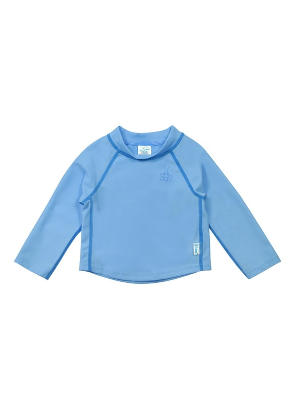 i play. Baby and Toddler Girls and Boys Unisex Long Sleeve Rashguard Swim Shirt, UPF 50+