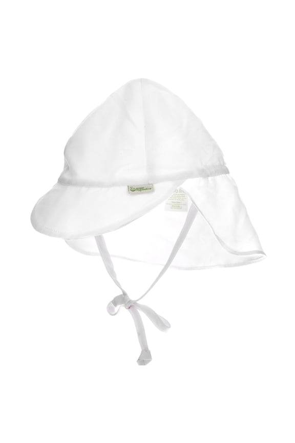 Flap Sun Protection Hat-White-0/6mo