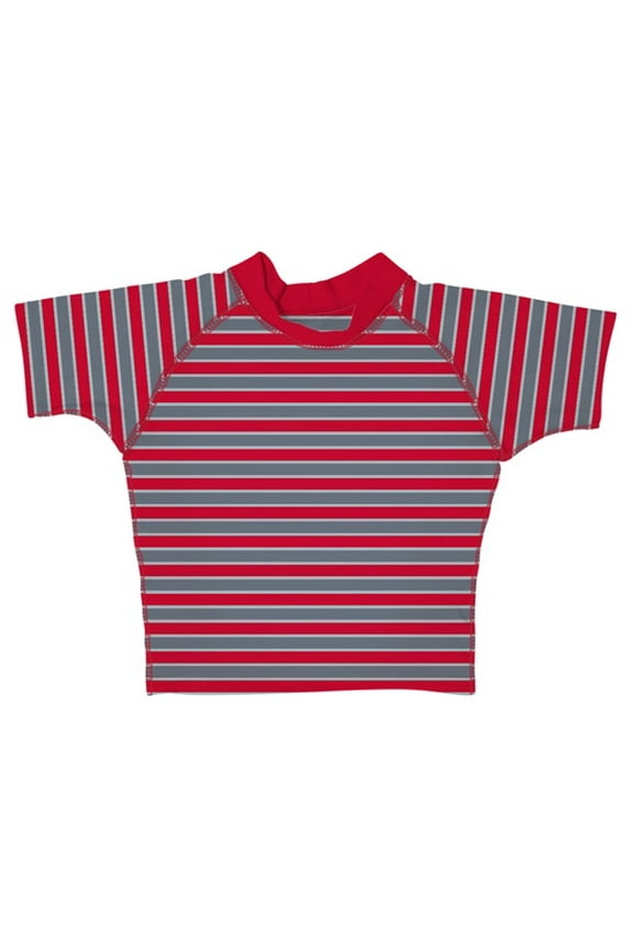 i play Short Sleeve Stripe Rashguard