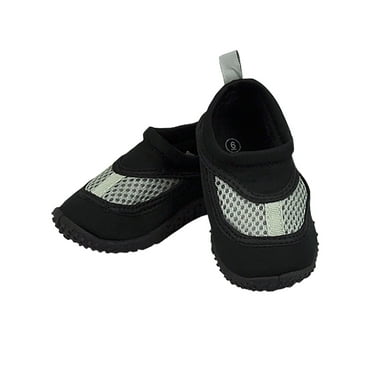 i play. by green sprouts Baby & Toddler Water Shoes | Protects Toddler's feet in & Near Water Black Size 4