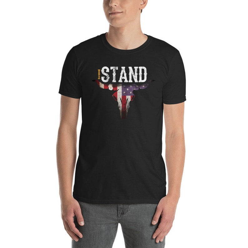 i stand for the flag and kneel for the cross ShortSleeve Unisex T