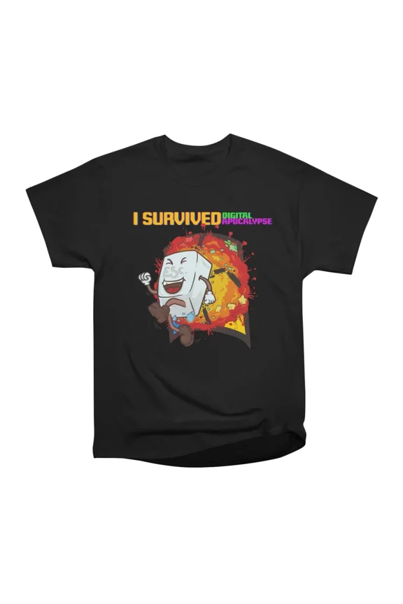 i survived digital apocalypse T-Shirt Tee Gift For Him Merch For Her Apparel For Friend