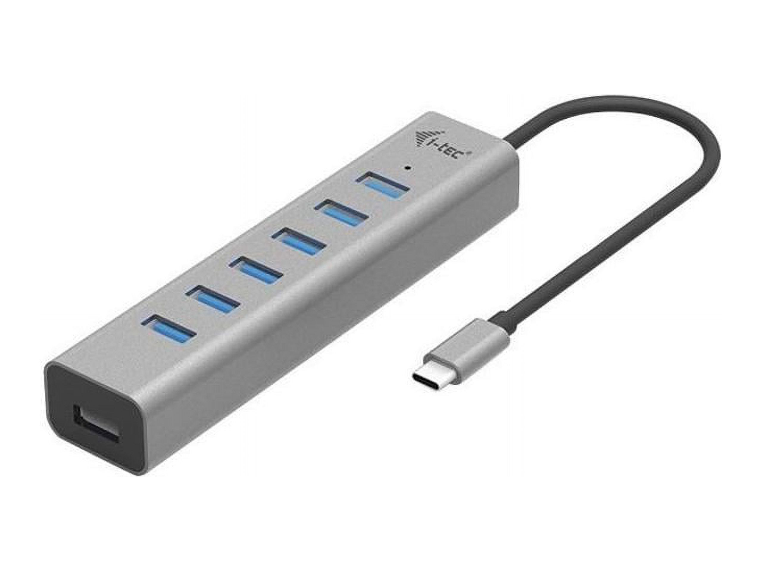 i-tec USB-C Charging Metal HUB 7 Port - USB 3.2 (Gen 1) Type C - Portable - 7 USB Port(s) - Windows, iPadOS, Linux, Mac, Android, ChromeOS