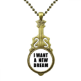 thumbnail image 1 of i want a new dream art deco fashion necklace antique guitar jewelry music pendant, 1 of 4