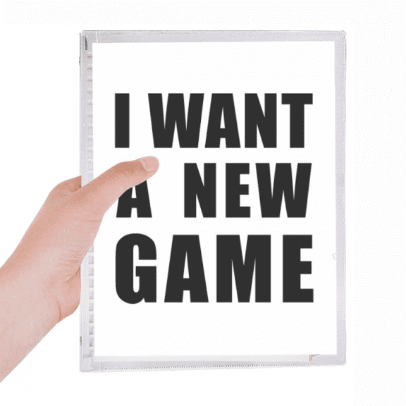 i want a new game notebook loose diary refillable journal statiry