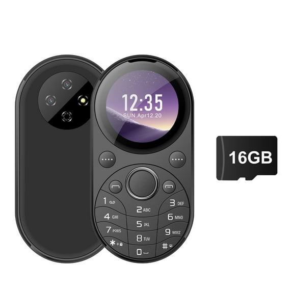 i15 mini Oval Small Mobile Phone Dual SIM GSM 1.39 inch Screen Speed Dial Magic Voice Blacklist Vibration FM Radio Type-C