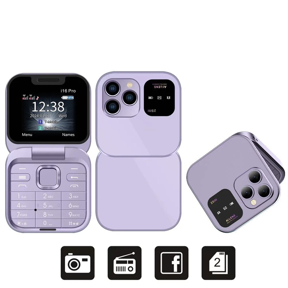 i16pro-Mini-Flip-2G-GMS-Mobile