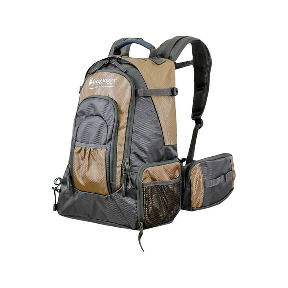Frogg Toggs i3 Tackle Backpack | Solid Elements Brown | 3ea 3600 Tackle Trays Included