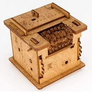 iAdventure Brain Teaser Cat Wooden 3D Puzzle Box for Ages 14+