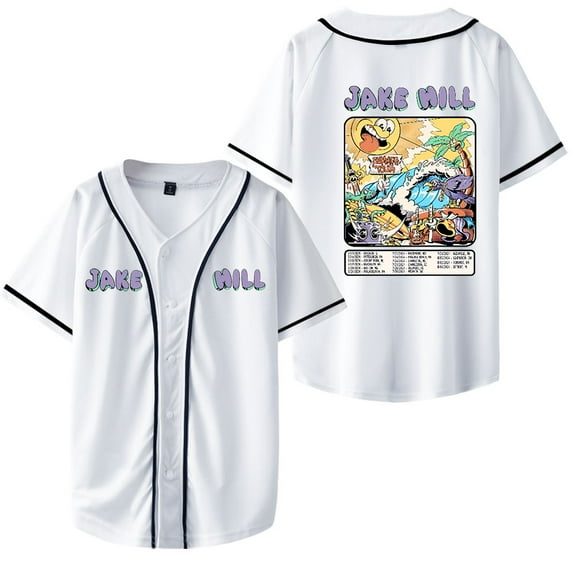 iAmJakeHill Baseball Jacket I am Jake Hill Summer Tour 2024 Merch Jackets Unisex Fashion Casual Short Sleeve Clothing