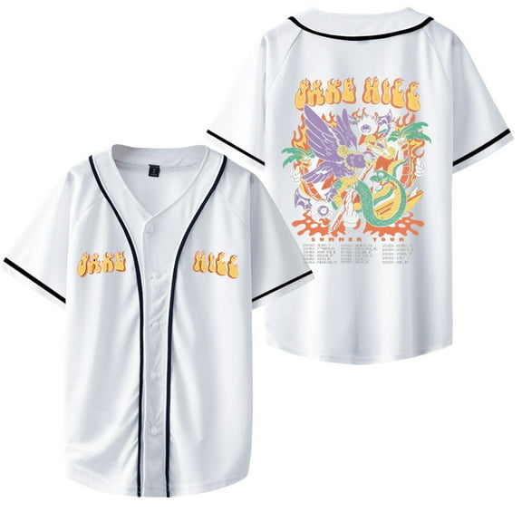 iAmJakeHill Baseball Jacket I am Jake Hill Summer Tour Merch Jackets Unisex Fashion Casual Short Sleeve Clothing