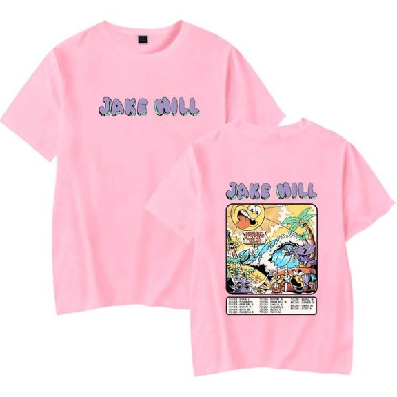 iAmJakeHill Jake Hill Summer Tour 2024 Merch Short Sleeve T-shirt Unisex Fashion Crew Neck Top