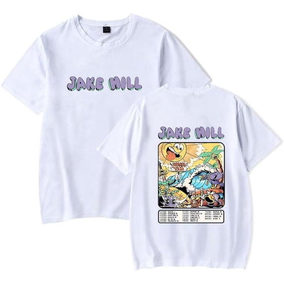 iAmJakeHill Jake Hill Summer Tour 2024 Merch Short Sleeve T-shirt Unisex Fashion Crew Neck Top