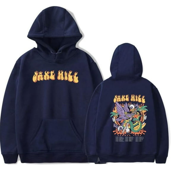 iAmJakeHill Jake Hill Summer Tour Merch Hoodie Pockets Drawstring Unisex Hooded Sweatshirt Fashion Clothing