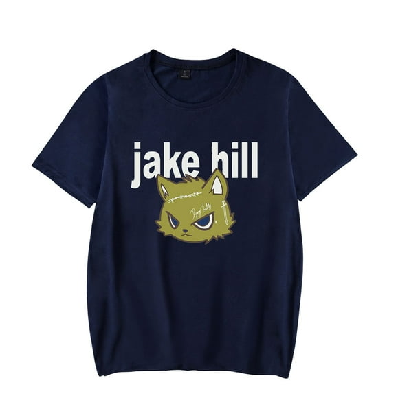 iAmJakeHill Merch Cat T-Shirt Unisex Trend Casual Short Sleeve Top
