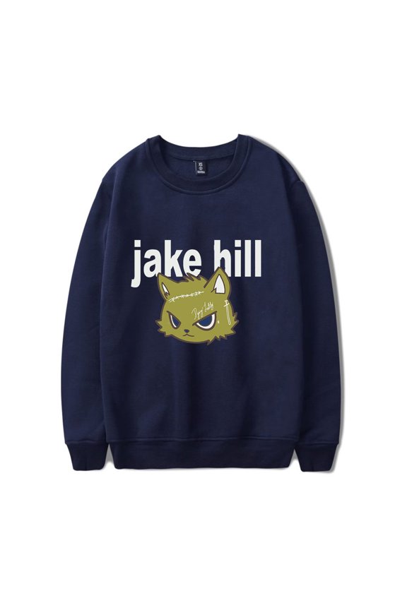 iAmJakeHill Merch Cat crew neck sweatshirt Merch Women Men Long sleeve Fashion Casual Hooded Sweatshirts