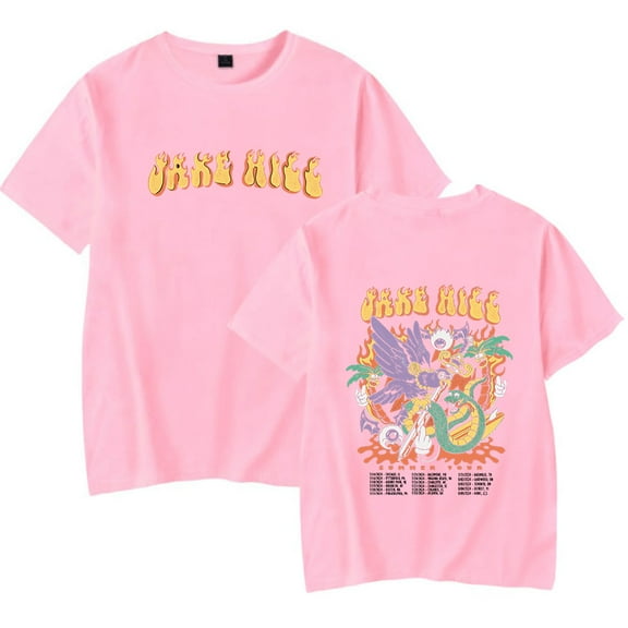 iAmJakeHill Merch I am Jake Hill Summer Tour T-Shirt Unisex Trend Casual Short Sleeve Top