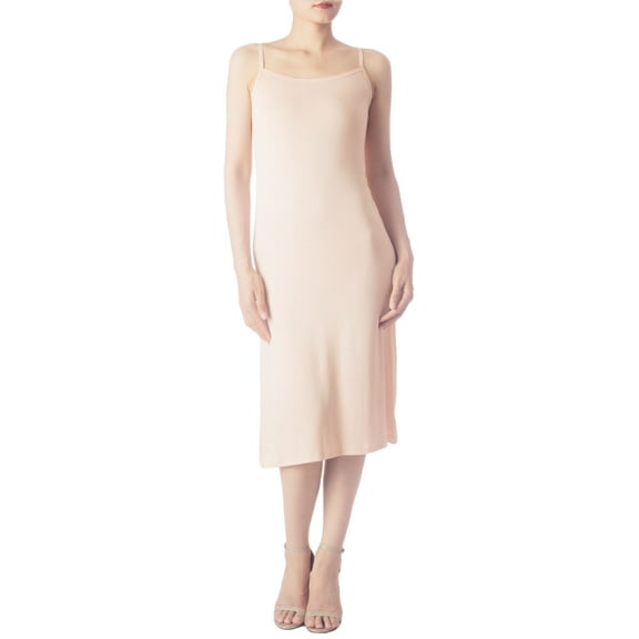 iB-iP Women's Modal Spaghetti Strap Knee Length Casual Full Slip