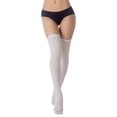 thumbnail image 1 of iB-iP Women's Navy Stripes Sports Football Style Hold-up Thigh High Long Socks, 1 of 7