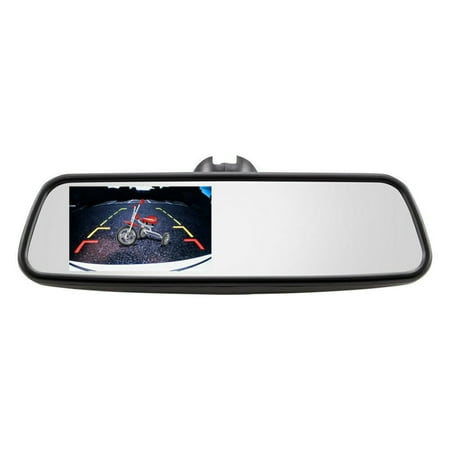 iBEAM - 4.5" Replacement Rearview Mirror Monitor - Black