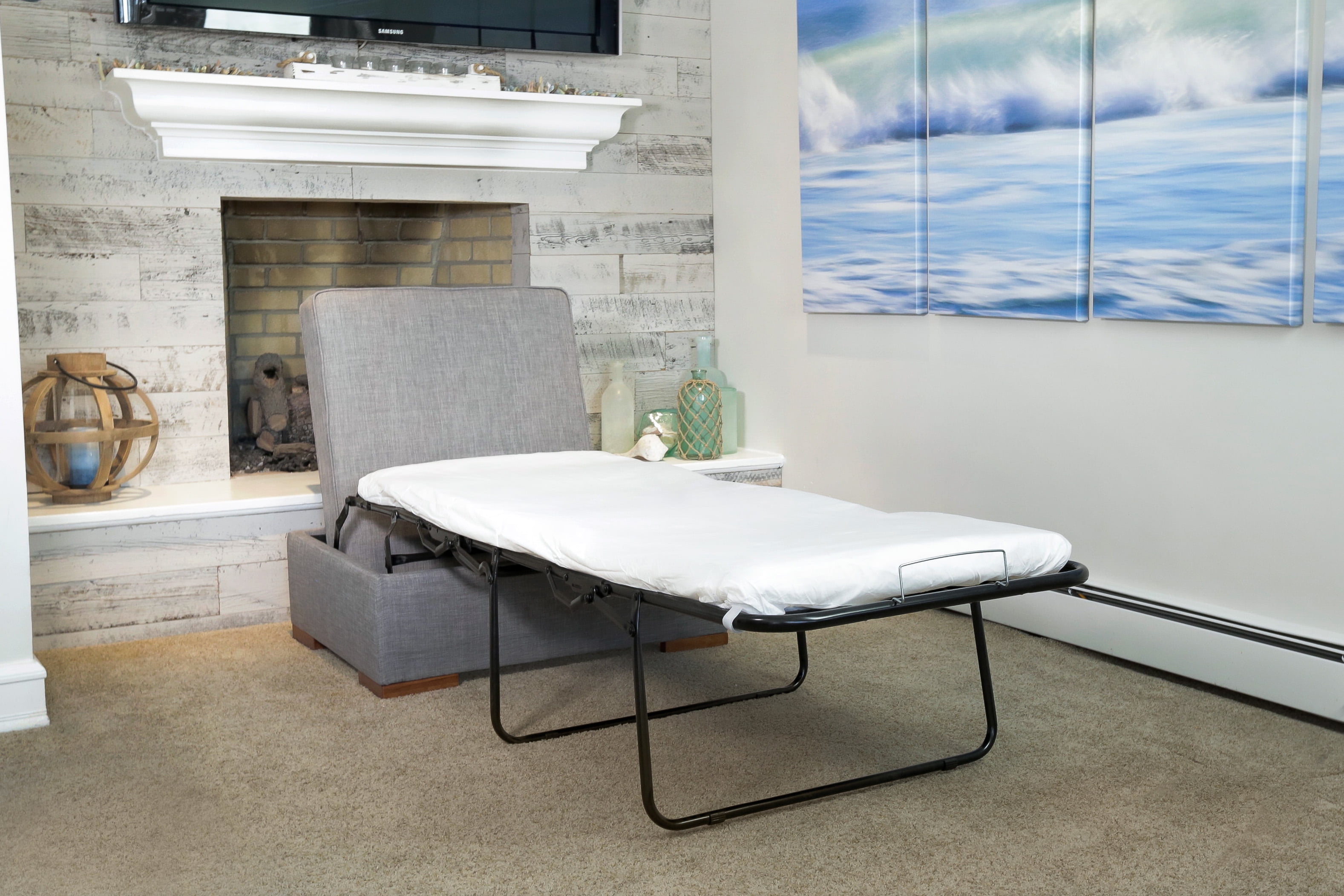 Spacemaster ibed convertible ottoman guest bed discount