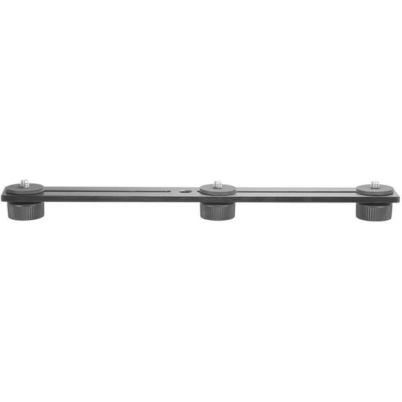 iBOLT 10 inch Tripod Camera Slider Bar with 3 Camera (_ inch) Screw attachments- Great for Adding Additional Microphones, LED Lights, Camera Flash, Monitors, etc.- DSLR Cameras, GoPros, Video Cameras